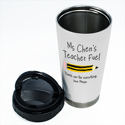 Personalised Teacher Fuel 16oz Travel Flask